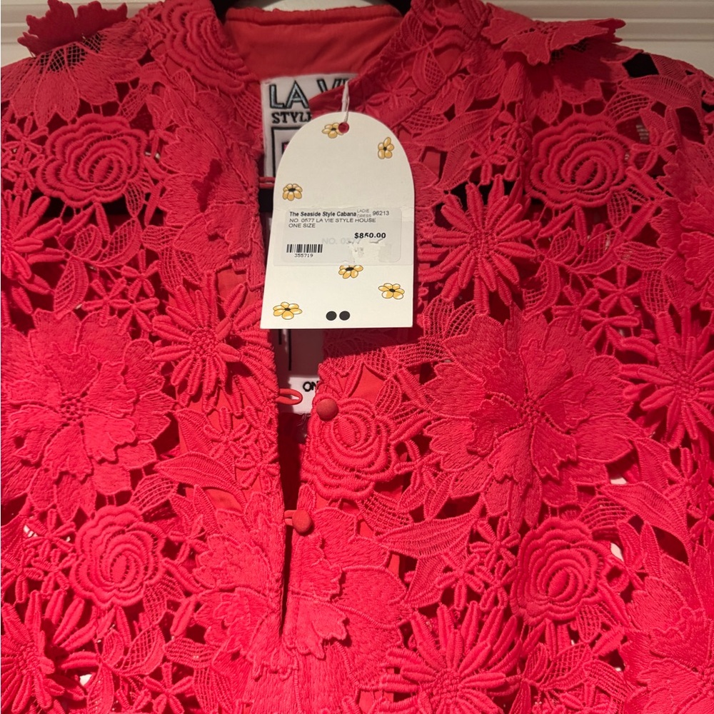 La Vie Pink Lace Caftan Dress - Picture 4 of 4